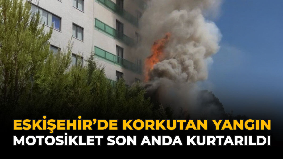 Eskişehir'de Korkutan Yangın: Motosiklet Son Anda Kurtarıldı