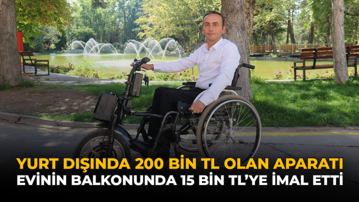 Yurt Dışında 200 Bin TL Olan Aparatı Evinin Balkonunda 15 Bin TL’ye İmal Etti