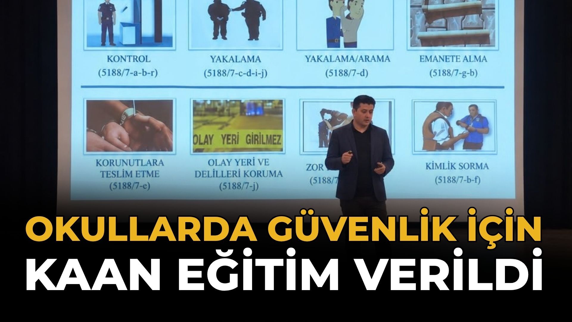 Okullarda Güvenlik İçin KAAN Eğitimi Verildi