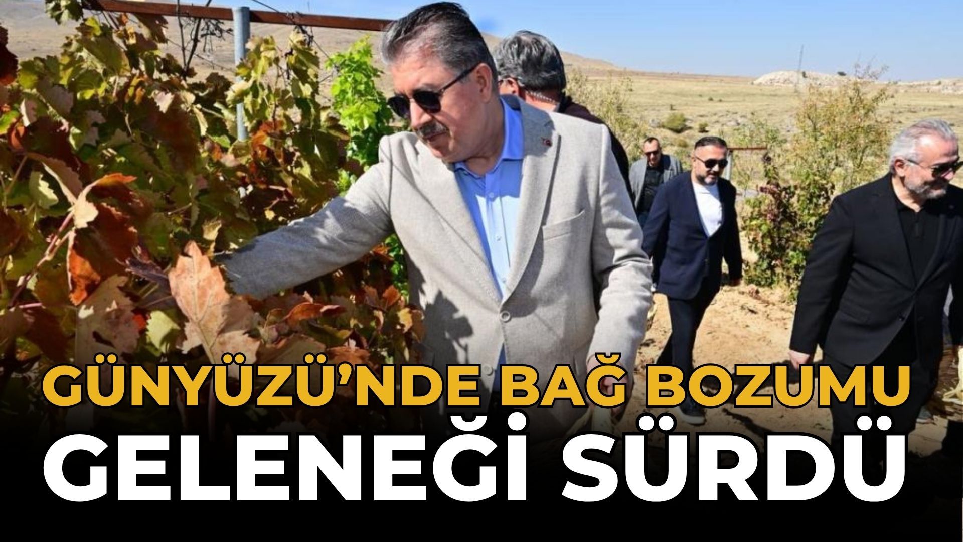 Günyüzü’nde Bağ Bozumu Geleneği Sürdü