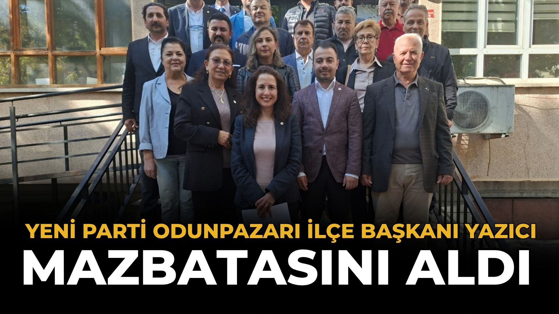 Yeni Parti Odunpazarı İlçe Başkanı Yazıcı Mazbatasını Aldı