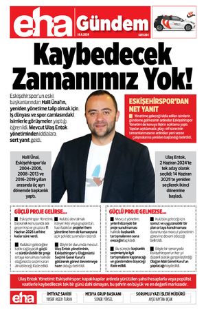 Kaybedecek Zamanımız Yok!