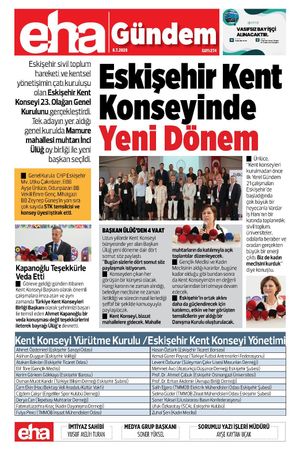 Eskişehir Kent Konseyinde Yeni Dönem