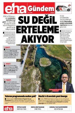 Su Değil Erteleme Akıyor