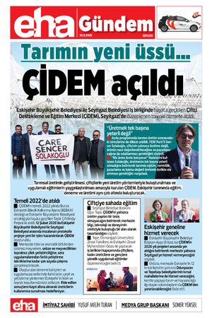 Tarımın Yeni Üssü… ÇİDEM Açıldı