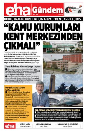 Koku, Trafik, Kirlilik İçin AHPADİ’den Çarpıcı Çıkış… “KAMU KURUMLARI KENT MERKEZİNDEN ÇIKMALI”