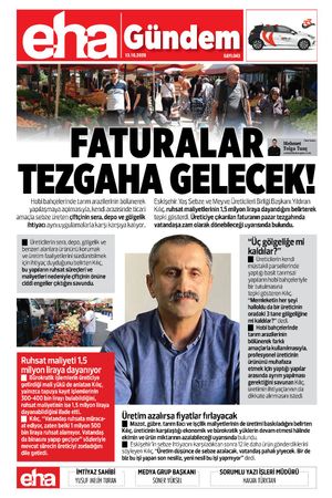 FATURALAR TEZGAHA GELECEK!